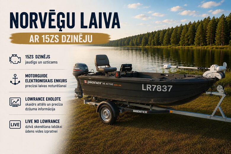 Laivu noma Usma Amber Norvēģu laiva Usmas ezers